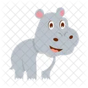 Hippo Animal Hippopotamus Icon