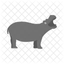 Hippo Animal Wildlife Icon