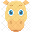 Hippo Animal Face Icon