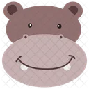 Hippo Animal Face Animal Head Icon