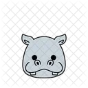 Hippo Emoji  Icon