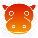 Hippo Face  Icon