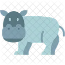 Hippo Animal Wildlife Icon