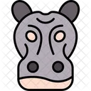 Hippopotamus Face Hippopotamus Animal Icon