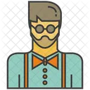 Hipster Man Male Icon