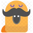 Hipster Moustache Character Icon