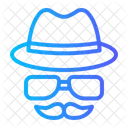 Hipster Fashion Man Icon