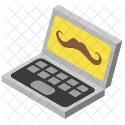 Hipster laptop  Icon