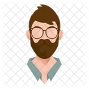 Hipster Guy Icon
