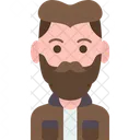 Hipster Man  Icon