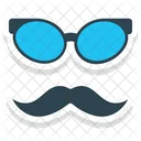 Hipster Mask Moustache Funny Icon