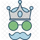 Hipster Mask Glasses Moustache Icon