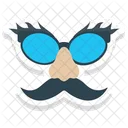 Hipster Mask Moustache Funny Icon