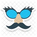 Hipster Mask Moustache Funny Icon