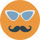 Hipster Maske Brille Schnurrbart Symbol