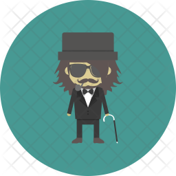 Hipster staff Icon