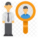 Hire Recruitment Search Icon