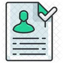 Hired Letter Employee Icon