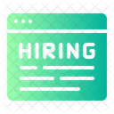 Hiring Recruitment Notice Human Resources Icon