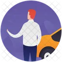 Traveller Transport Hiring Cab Icon