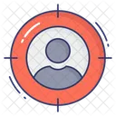 Hiring Employee Target Employee Aim Icon