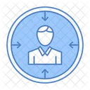 Hiring Employee Target Employee Icon
