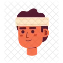 Hispanic man in headband  Icon