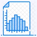 Histogram Data Analytics Infographic Icon