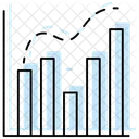 Histograma Cor Sombra Icone De Linha Fina Ícone