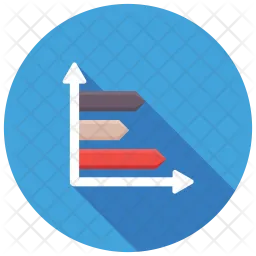 Histogramme horizontal  Icône
