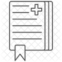 Historique Medical Thinline Icon Icône
