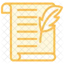 Historia Icone De Linha Duotonica Icon