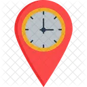 Histórico de tempo de localização Ícone