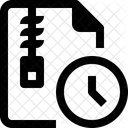 Zip Historia Tempo Ícone