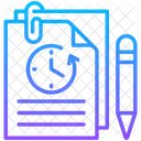 History Waiting List Transaction History Icon