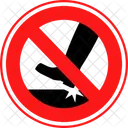 Hit With Feet Sign No Icon
