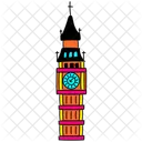 Ilustracion Vibrante De La Torre Big Ben Hito De Londres Torre Elizabeth Icono