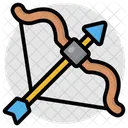 Hitting Game Archery Bow And Arrows Icon