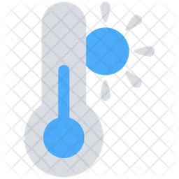 Heißes Thermometer  Symbol