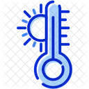 Heisses Thermometer Thermometer Temperatur Icon