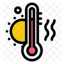 Heißes Thermometer  Symbol