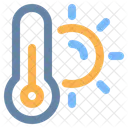 Heißes Thermometer  Symbol