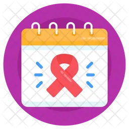 Hiv Day Calendar  Icon