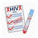 HIV DNA test results with task list hiv  Icon