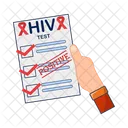 Hiv task list in hand  Icon