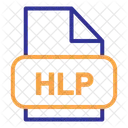Hlp File Format Document Icon