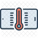 Hoch Temperatur Thermometer Symbol