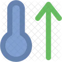 Hoch Temperatur Thermometer Symbol