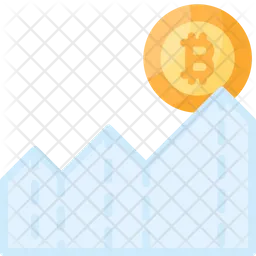 Hoher Bitcoin  Symbol