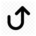 Nach Oben Zuruck Symbol
